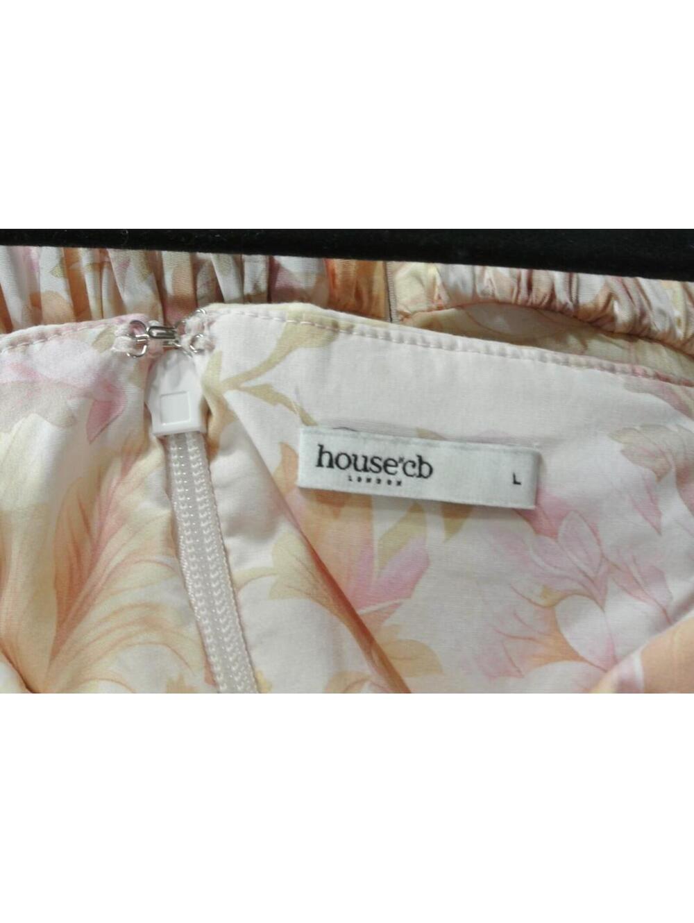 NEW, House of CB Ysabella Floral Maxi Sundress in Peach Floral Sz L #LD281 - Picture 8 of 10